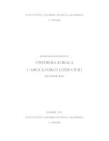 prikaz prve stranice dokumenta Upotreba korala u orguljaškoj literaturi