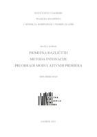 prikaz prve stranice dokumenta Primjena različitih metoda intonacije pri obradi modulativnih primjera