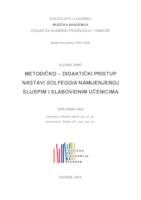 prikaz prve stranice dokumenta Metodičko-didaktički pristup nastavi solfeggia namijenjen slijepim i slabovidnim učenicima