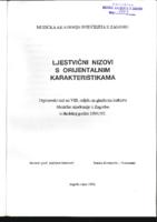 prikaz prve stranice dokumenta Ljestvični nizovi s orijentalnim karakteristikama