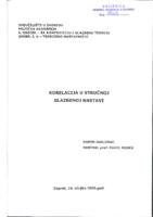 prikaz prve stranice dokumenta Korelacija u stručnoj glazbenoj nastavi