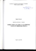 prikaz prve stranice dokumenta Popularna glazba u glazbenoj nastavi srednjih škola