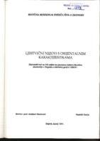 prikaz prve stranice dokumenta Ljestvični nizovi s orijentalnim karakteristikama