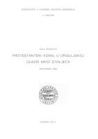 prikaz prve stranice dokumenta Protestantski koral u orguljskoj glazbi kroz stoljeća