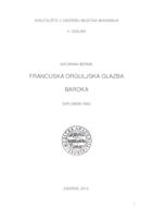 prikaz prve stranice dokumenta Francuska orguljska glazba baroka