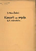 prikaz prve stranice dokumenta Koncerti za orgulje G. F. Händela