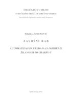 prikaz prve stranice dokumenta AUTOMATIZACIJA UREĐAJA ZA MJERENJE ŽILAVOSTI PO CHARPY-U