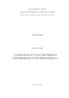 prikaz prve stranice dokumenta NADZOR RAČUNALNIH MREŽA UPOTREBOM SNMP PROTOKOLA