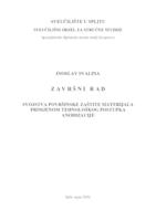 prikaz prve stranice dokumenta SVOJSTVA POVRŠINSKE ZAŠTITE MATERIJALA PRIMJENOM TEHNOLOŠKOG POSTUPKA ANODIZACIJE