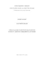 prikaz prve stranice dokumenta UPRAVLJANJE PAMETNOM RASVJETOM POMOĆU ARDUINO MKR1000 PLATFORME