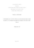 prikaz prve stranice dokumenta Usporedba kvalitete digitalne radiografske slike ramena uz uporabu kompenzacijskog filtera i bez njega