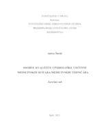 prikaz prve stranice dokumenta Osobne kvalitete i psihološke vještine medicinskih sestara/tehničara