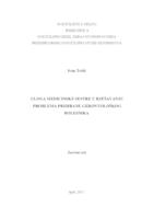 prikaz prve stranice dokumenta Uloga medicinske sestre u rješavanju problema prehrane gerontološkog bolesnika