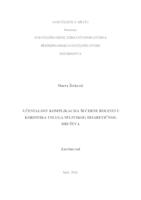 prikaz prve stranice dokumenta Učestalost komplikacija šećerne bolesti u korisnika usluga splitskog dijabetičnog društva