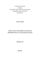 prikaz prve stranice dokumenta ZADOVOLJSTVO BOLESNIKA KVALITETOM PRUŽENIH USLUGA U OPĆOJ BOLNICI ZADAR