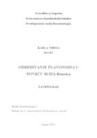 prikaz prve stranice dokumenta Određivanje flavonoida u povrću roda Brasicca