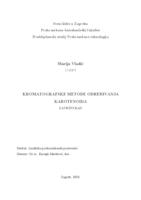 prikaz prve stranice dokumenta Kromatografske metode određivanja karotenoida