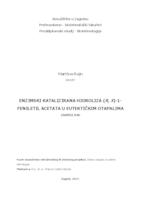 prikaz prve stranice dokumenta Enzimski katalizirana hidroliza (R, S)-1-feniletil acetata u eutektičkim otapalima 