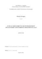 prikaz prve stranice dokumenta Utjecaj zadrugarstva na ekonomičnost proizvodnje djevičanskog maslinovog ulja