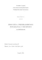 prikaz prve stranice dokumenta Procjena prehrambenog ponašanja u trudnoći