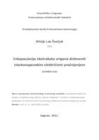 prikaz prve stranice dokumenta Inkapsulacija ekstrakata origana dobivenih visokonaponskim električnim pražnjenjem