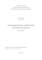 prikaz prve stranice dokumenta Razvoj recepture u proizvodnji zanatskog sladoleda