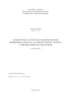 prikaz prve stranice dokumenta Korištenje genetički modificiranih mikroorganizama za proizvodnju enzima u prehrambenoj industriji