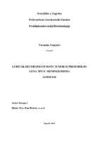 prikaz prve stranice dokumenta Gubitak heterozigotnosti tumor supresurskog gena TP53 u meningeomima