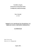 prikaz prve stranice dokumenta Mikrovalna ekstrakcija polifenola iz bijelog gloga (Crataegus monogyna)