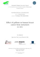 prikaz prve stranice dokumenta Učinak galija na humanu metastazu kostiju raka dojke in vitro