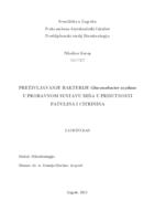 prikaz prve stranice dokumenta Preživljavanje bakterije Gluconobacter oxydans u probavnom sustavu miša u prisutnosti patulina i citrinina