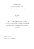 prikaz prve stranice dokumenta Ferocenski diamini kao kalupi za indukciju elemenata sekundarne strukture u izvedenim peptidima