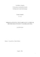 prikaz prve stranice dokumenta Mikrosatelitna nestabilnost i gubitak heterozigotnosti u glioblastoma