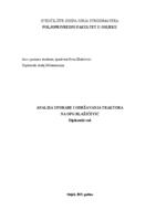 prikaz prve stranice dokumenta Analiza uporabe i održavanja traktora na OPG Blažičević