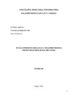 prikaz prve stranice dokumenta ZNAČAJ PORODICE ROSACEAE U POLJOPRIVREDNOJ PROIZVODNJI REPUBLIKE HRVATSKE