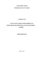 prikaz prve stranice dokumenta Inovativna tehnološka rješenja za poboljšanje sigurnosti na autocesti Rijeka - Zagreb