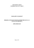 prikaz prve stranice dokumenta Primjena inteligentnih transportnih sustava u cestovnom prometu