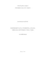 prikaz prve stranice dokumenta Eksperimentalna i numerička analiza vibracija osovinskog voda i vijka