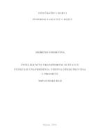 prikaz prve stranice dokumenta Inteligentni transportni sustavi u funkciji unapređenja tehnoloških procesa u prometu