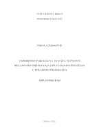 prikaz prve stranice dokumenta Usporedno parcijalna analiza točnosti relativnih odstupanja GPS i GLONASS položaja u polarnim predjelima