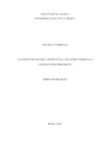 prikaz prve stranice dokumenta Logistički model prijevoza opasnih tereta u cestovnom prometu