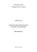 prikaz prve stranice dokumenta Energetske pretvorbe i prenosi s geotermalnom energijom