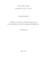 prikaz prve stranice dokumenta Operativni i pravni aspekti rukovanja kontejnerima na kontejnerskom terminalu