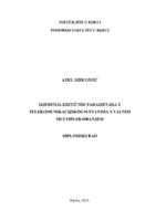 prikaz prve stranice dokumenta Mjerenja kritičnih parametara u telekomunikacijskim sustavima s valnim multipleksiranjem