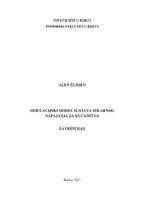 prikaz prve stranice dokumenta Simulacijski model sustava solarnog napajanja za kućanstvo
