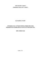 prikaz prve stranice dokumenta Optimizacija lučkih tehnoloških procesa primjenom odabranih kvantitativnih metoda