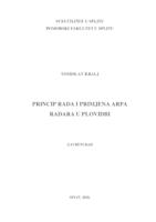 prikaz prve stranice dokumenta Princip rada i primjena ARPA radara u plovidbi