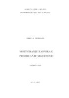 prikaz prve stranice dokumenta Motiviranje radnika u promicanju sigurnosti