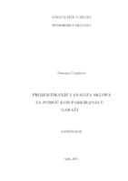 prikaz prve stranice dokumenta Projektiranje i analiza sklopa za pomoć kod parkiranja u garaži