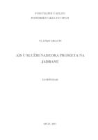 prikaz prve stranice dokumenta AIS u službi nadzora prometa na Jadranu